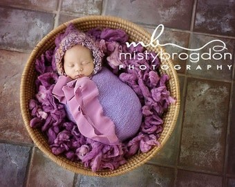 Wool Fluff Basket Stuffer, Newborn Photo Prop, Merino Baby Prop, Wool Basket Filler