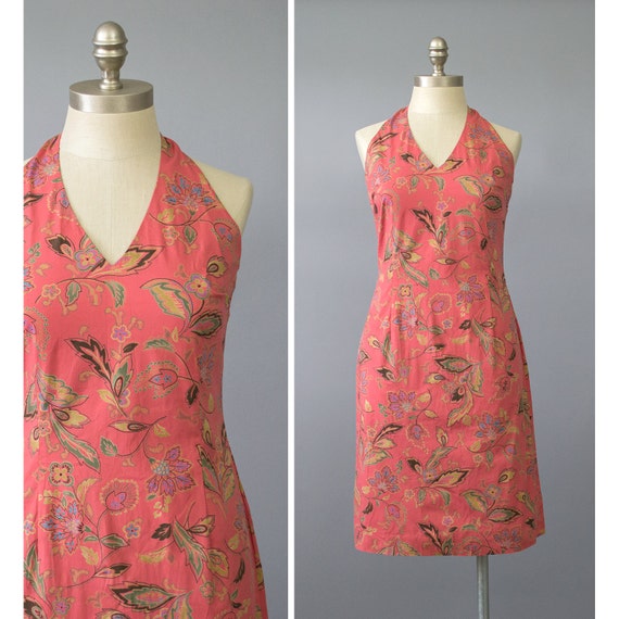 Vintage 90s Sundress / 1990s Floral Print by recyclinghistory