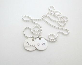 Personalized Mens Necklace - Fathers Day Gift - Personalized Jewelry - Kids Names - Dad Necklace - Guys - For Grandpa - Engrave