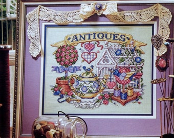 Counted Cross Stitch Pattern ANTIQUES - fam