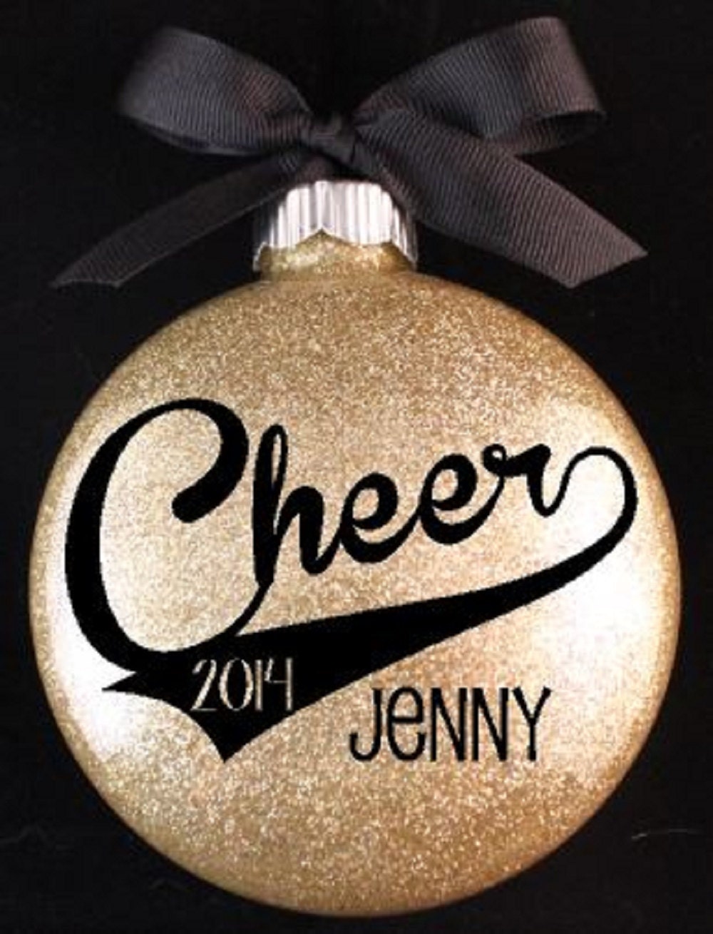 Cheerleader Christmas Ornament Cheer Ornament with Name and
