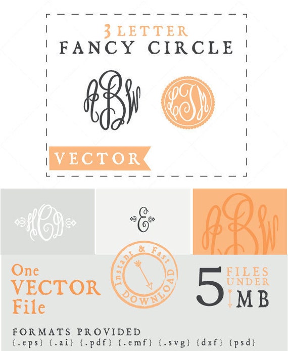 fancy circle font generator