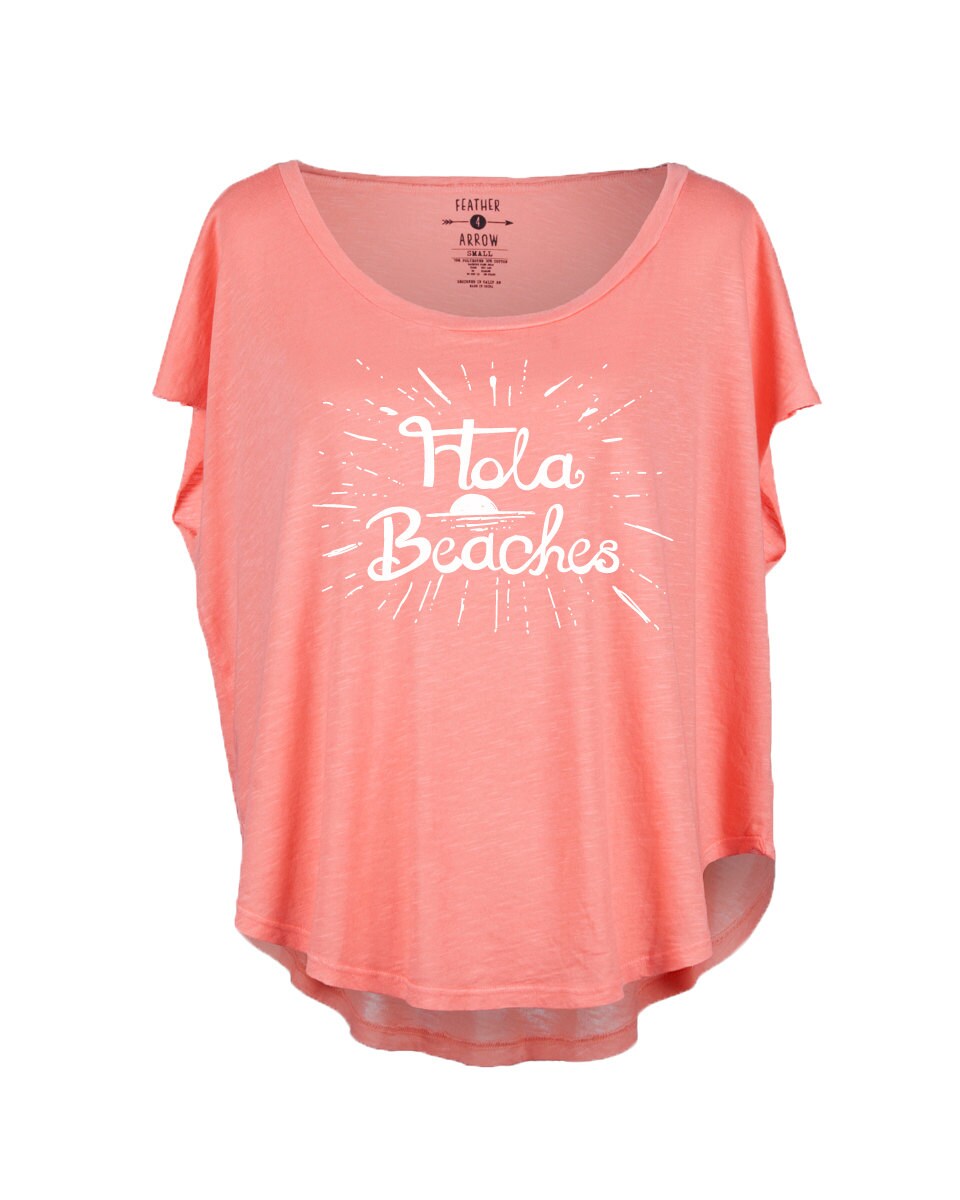 Women's Beach Graphic Tee Women's Hola Beaches Boho