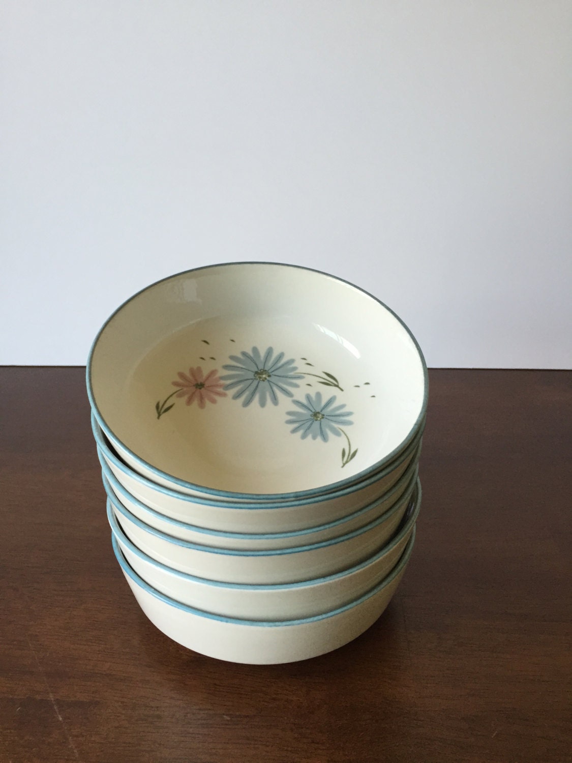 Vintage Franciscan Maytime Bowls, May Time Cereal Bowls, Soup Bowls