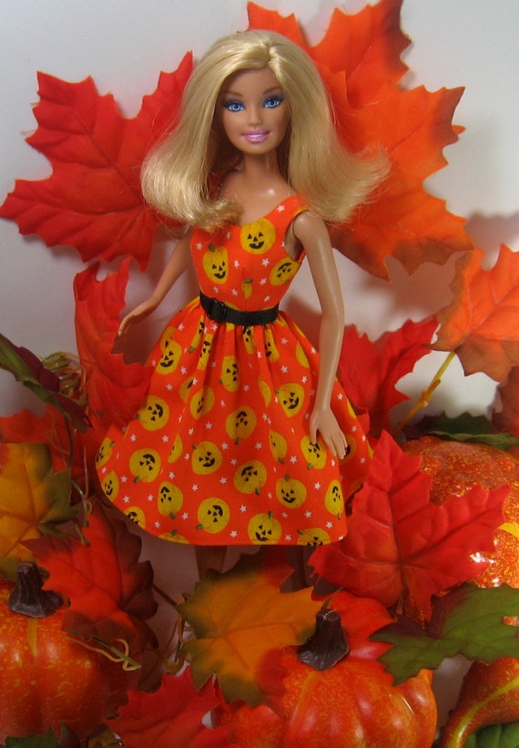 Barbie Doll Clothes Halloween Dress for the 1999 Barbie Body