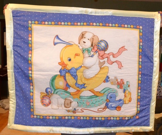 ducky time baby blanket/quilt by PUMKINSPICEQUILTS on Etsy