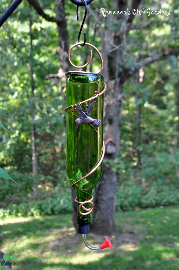 Wine Bottle Hummingbird Feeder The Tavern