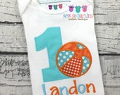 beach ball birthday shirt