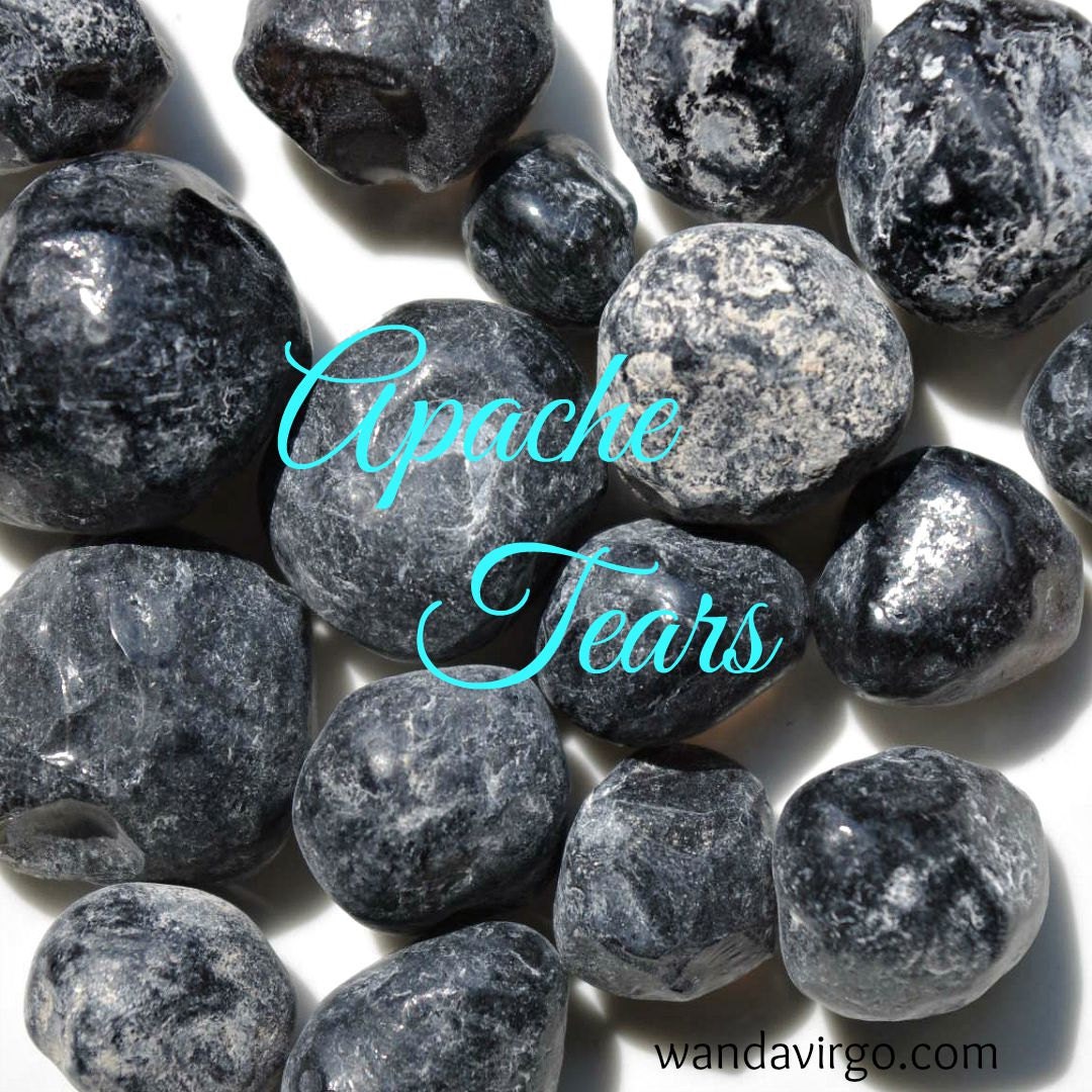 Three APACHE TEAR Stones for Grief Grounding and Psychic