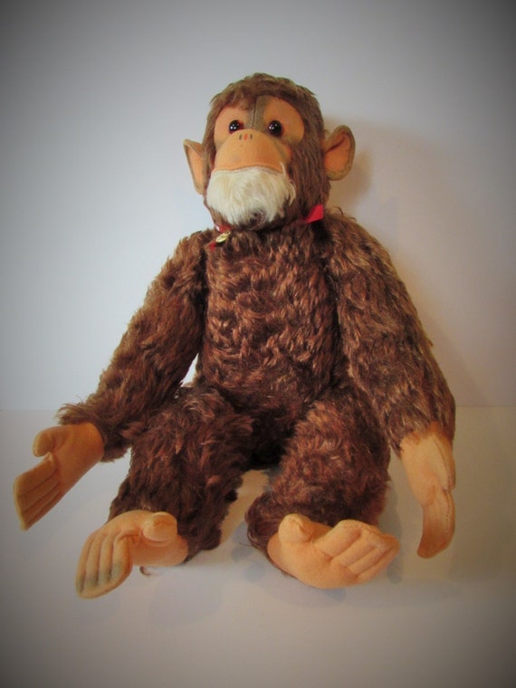 stuffed chimpanzee vintage