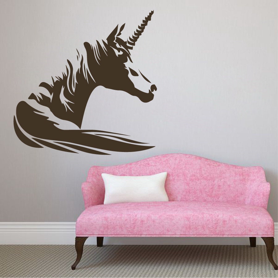 Wall Decals Horse Unicorn Decal Vinyl Sticker Nursery Bedroom