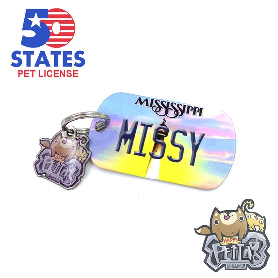 Mississippi Pet Tag Personalized Mississippi License Plate