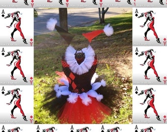 Harley Quinn Inspired of Batman Superhero Tutu Costume