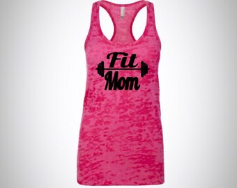 MILF Tank Top. Mom In Love with Fitness Tank. Milf Shirt.