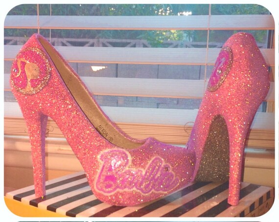 barbie pink high heels