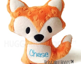 Stuffed Fox - Plush Fox - Stuff Animal - Orange Fox - Personalized Stuffed Animal - Fox Pillow - New Baby Gift - Nursery Decor - Soft Toy