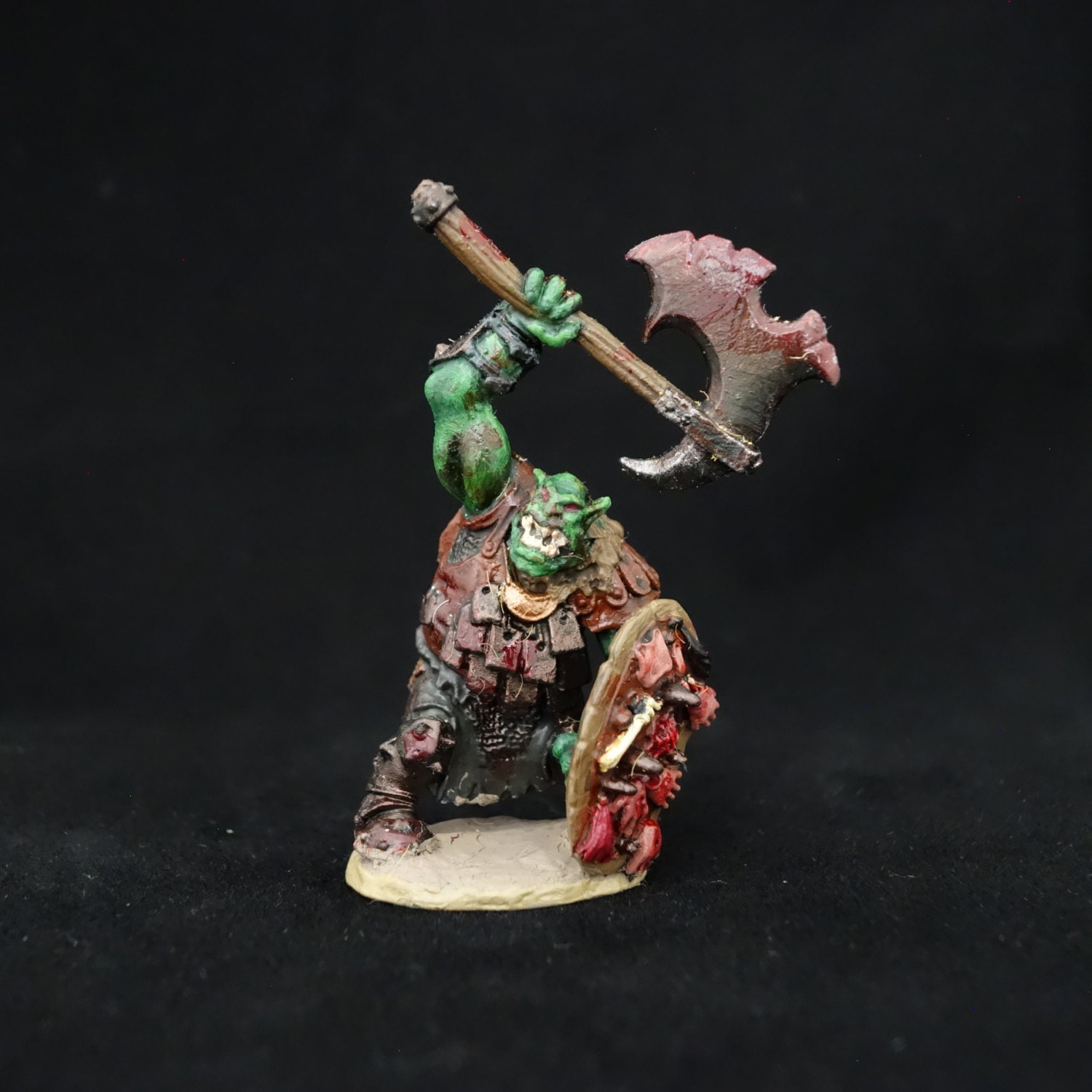 Ork Warboss Professionally Painted Miniature for Dungeons and