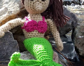 Mermaid crochet PATTERN mermaid instructions amigurumi