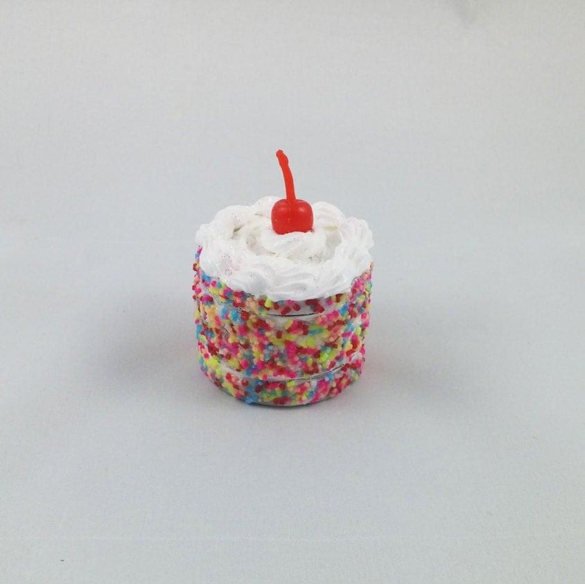 Cake Grinder with Sprinkles and a Cherry on Top Metal Herb