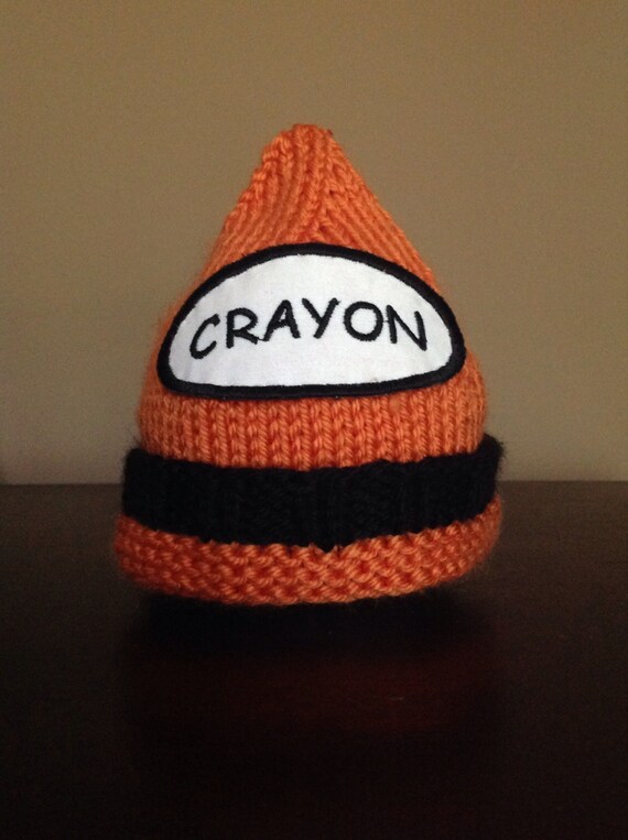 Items similar to Immediate Shipping! Crayon Hat Beanie Halloween