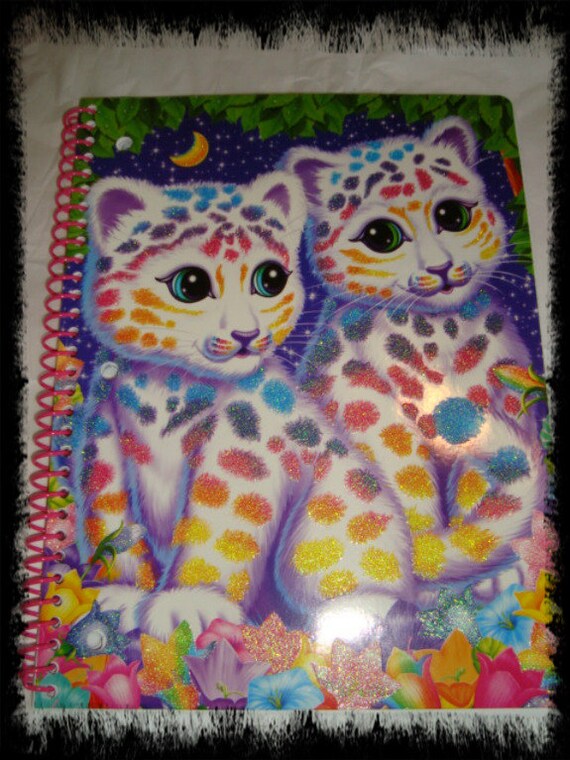 Lisa Frank Glitter Kitties CATS Kittens Notebook by ShoppingLounge