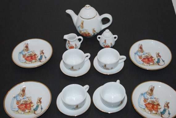 beatrix potter mini tea set