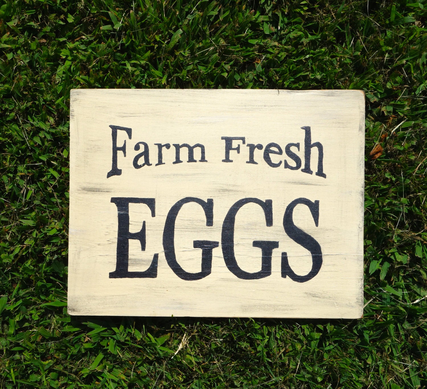 Farm Fresh Eggs Sign Hand Painted Kitchen Sign by GrayHorseFarm