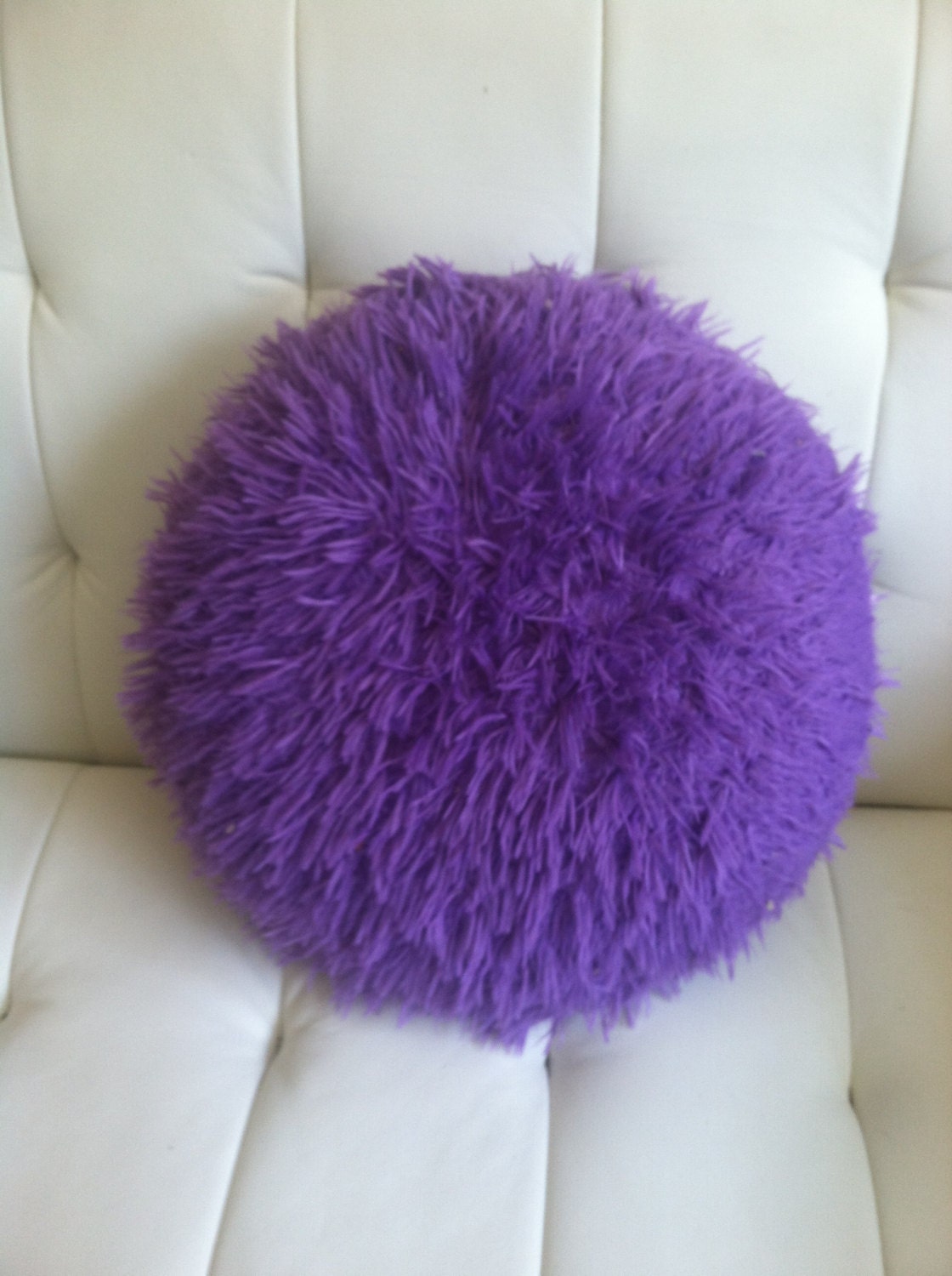 90 s Vintage purple  Fluffy Pillow  Haute Juice