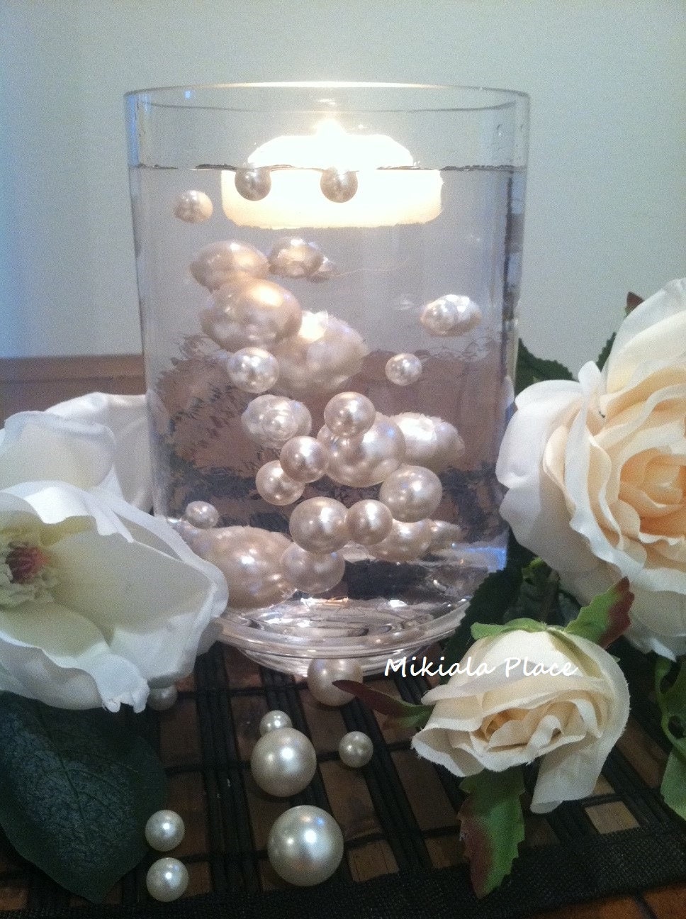 Ivory/White Jumbo Floating Pearls For Vase Fillers Birthday