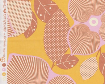 FQ - Amy Butler Midwest Modern2 for Rowan Fabrics - Optic Blossom in Gold - Quilting Cotton