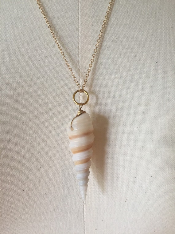 Spiral Seashell Necklace