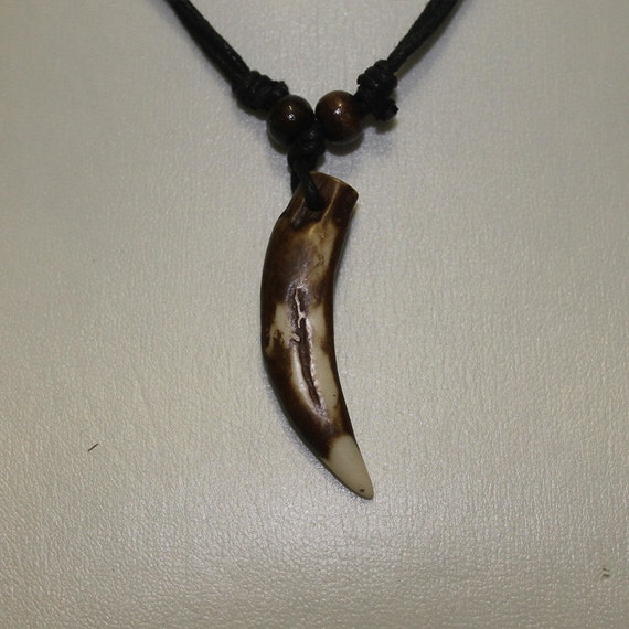 Wolf Fang Necklace by BlackNightFlame on Etsy