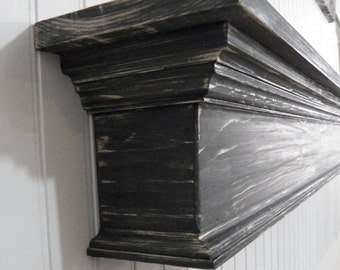 Large Fireplace Mantle, Floating Shelf, Wall Shelf, Mantel, Country Mantle, Primitive Mantle, Mantle Shelf, Shabby Chic Mantle,Mantle shelf