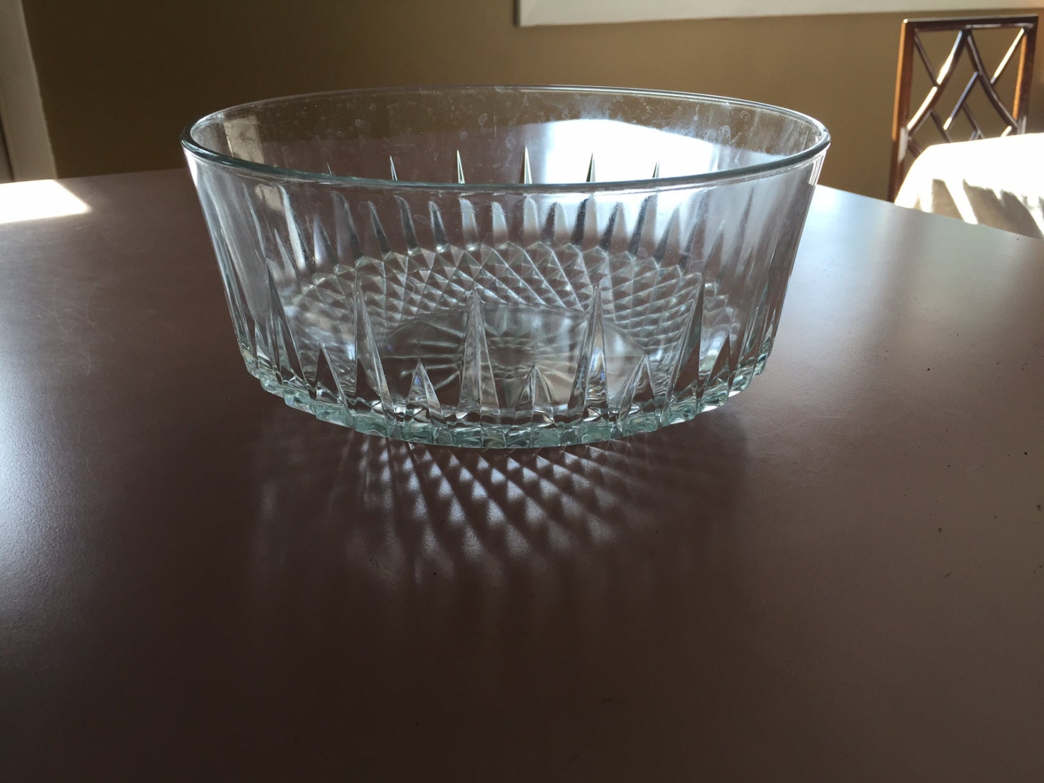 Vintage Arcoroc Glass Salad Serving Bowl Haute Juice