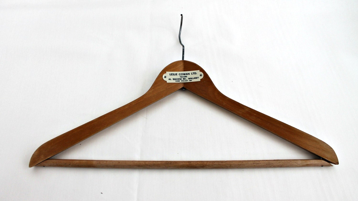 Wood & Wire Clothes English Hanger / Logoed Hanger rare / Historical