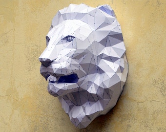 Make Your Own Lion Sculpture.| Papercraft Lion | Paper Lion | Lion Sculpture | Lion King | King Of The Jungle | Paper Animal | Wild Animal |