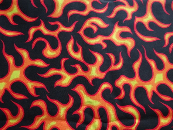 FLAMES BANDANA by 2CreativePeasInAPod on Etsy