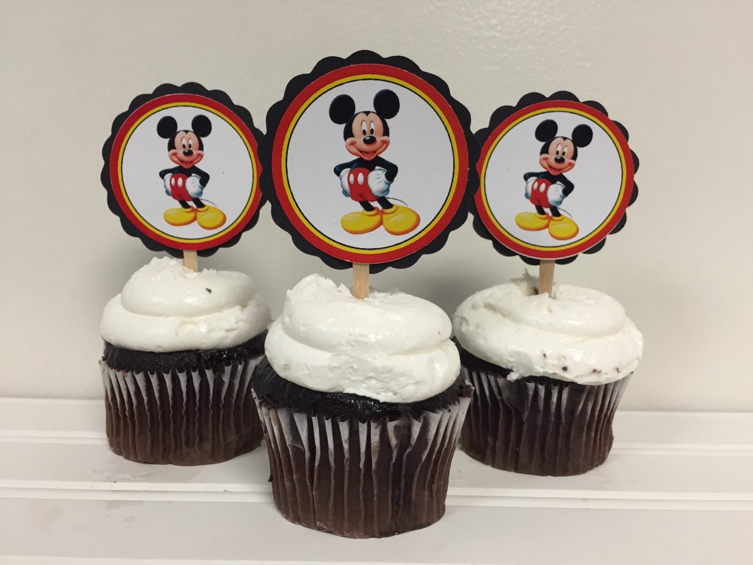 Mickey Mouse Cupcake Toppers