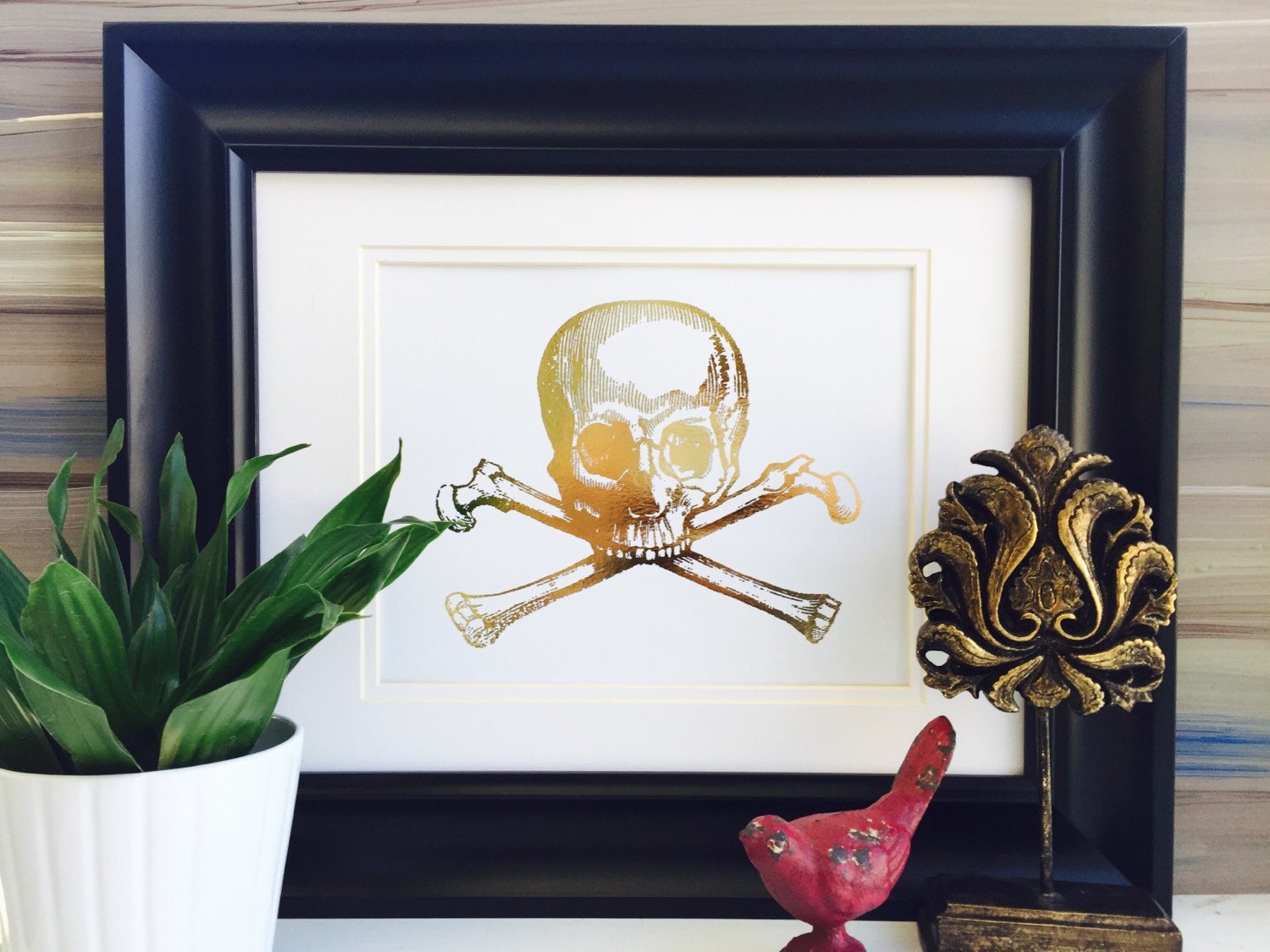 Skull and Crossbones Skull Decor Pirate decor Halloween