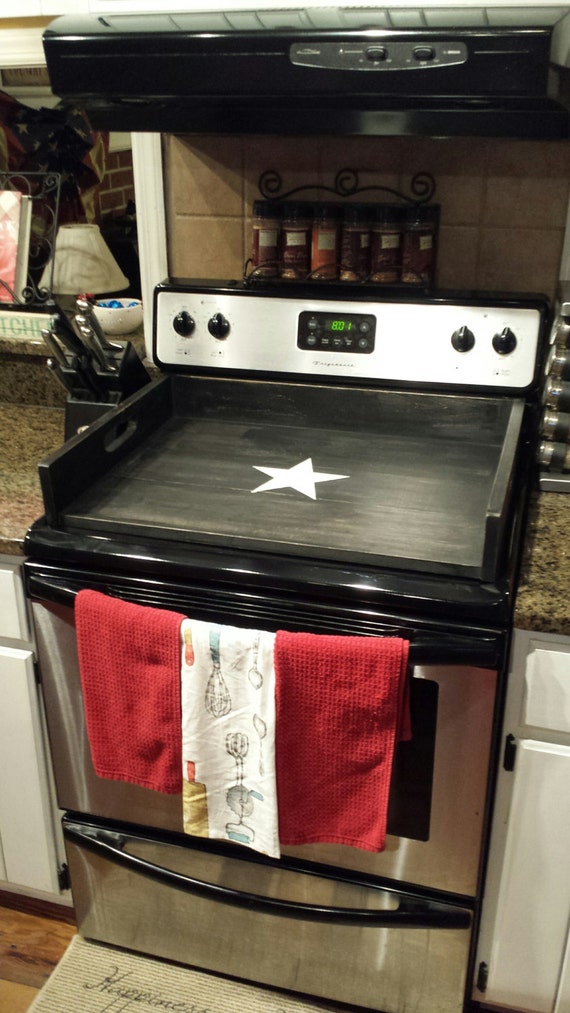 Stove Top Cover by OldeStoneHome on Etsy