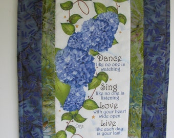 Dance, Sing, Love, Live Wall Hanging