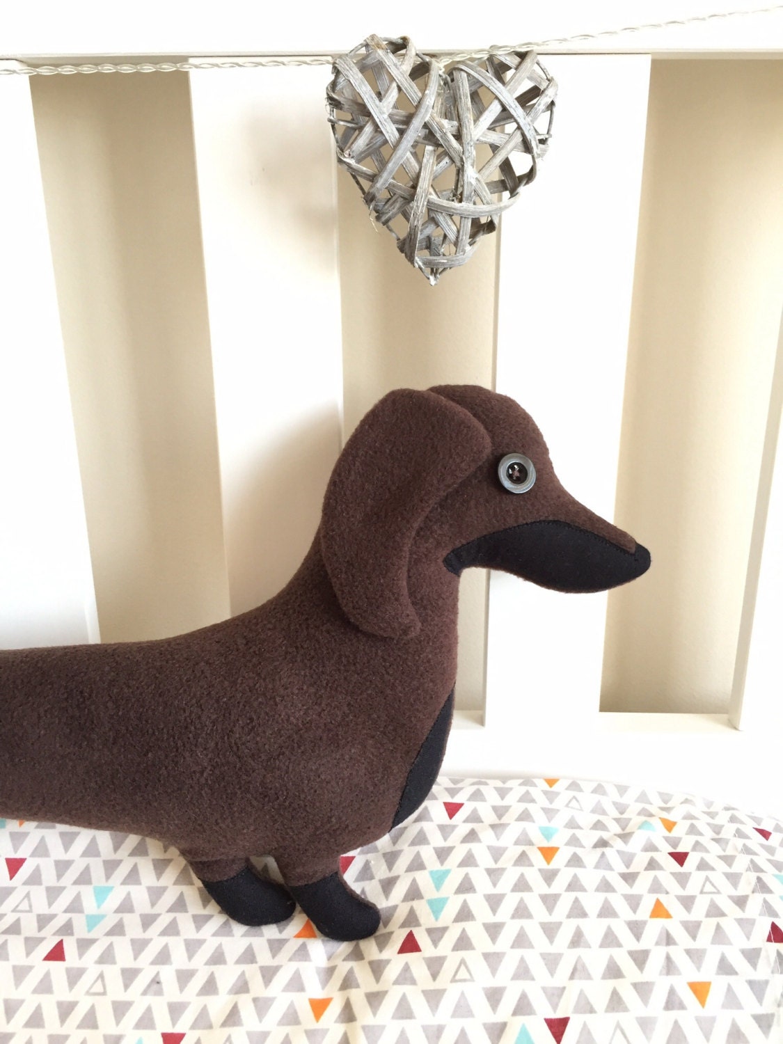 sausage dog shaped cushion