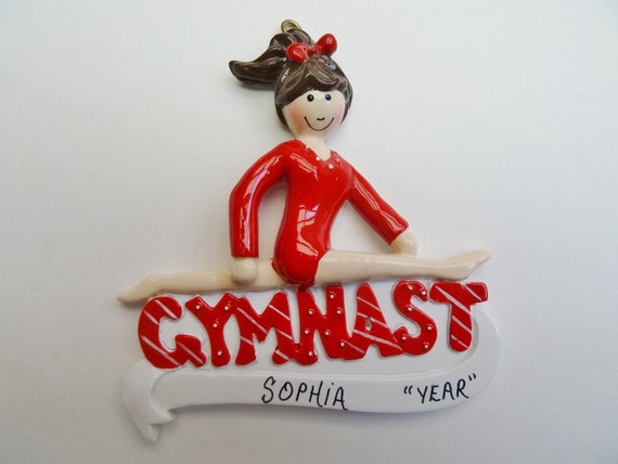 personalized gymnast christmas ornament personalized personalized gymnast christmas ornament personalized