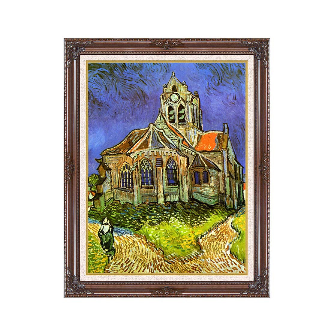Framed Religious Art The Church at Auvers Vincent van Gogh