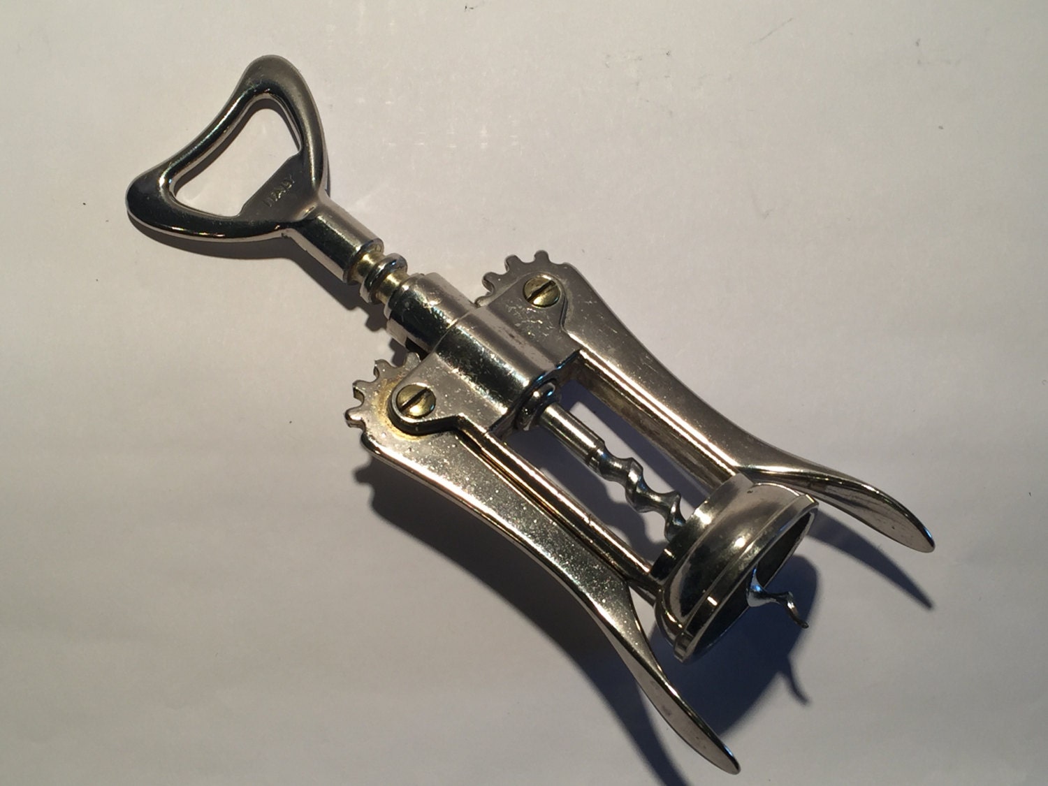 Vintage Wine/Winged Bottle Opener Made In Italy Made In