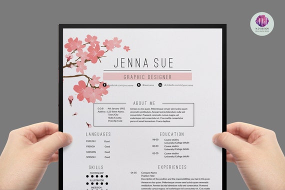 resume template    cv template cover letter template