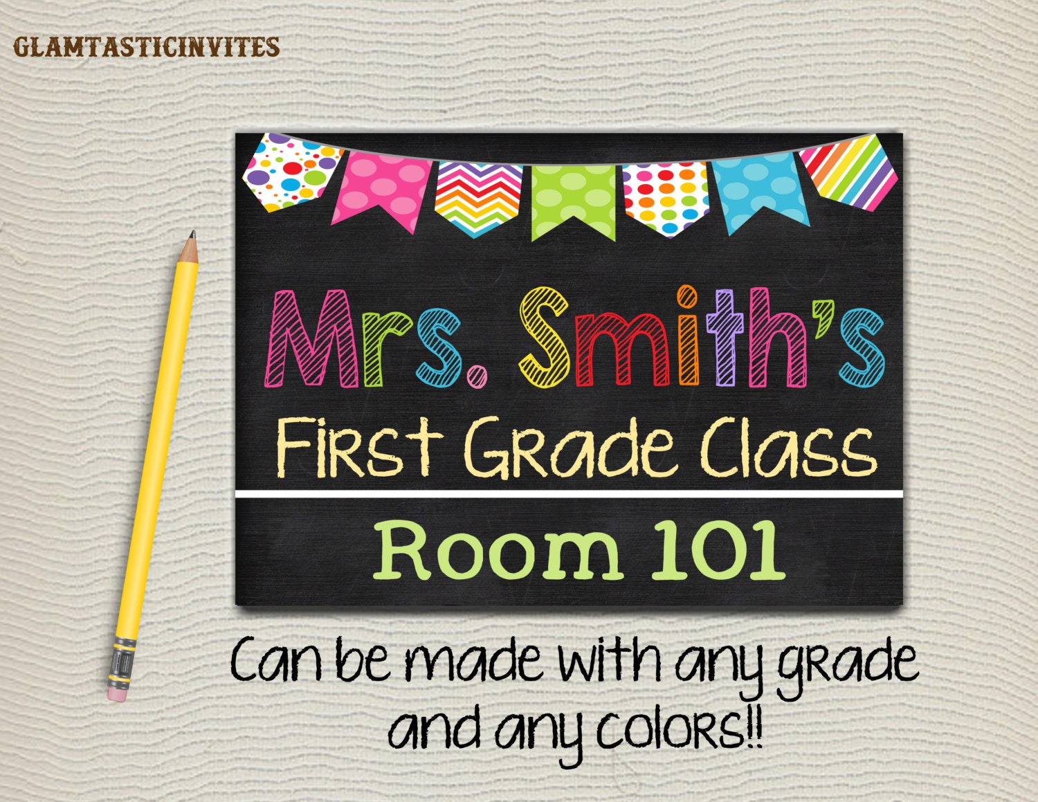 Teacher Door Sign Teacher Name Sign Classroom Decor
