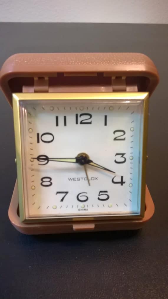 Vintage Westclox Travel Alarm Clock FREE SHIPPING