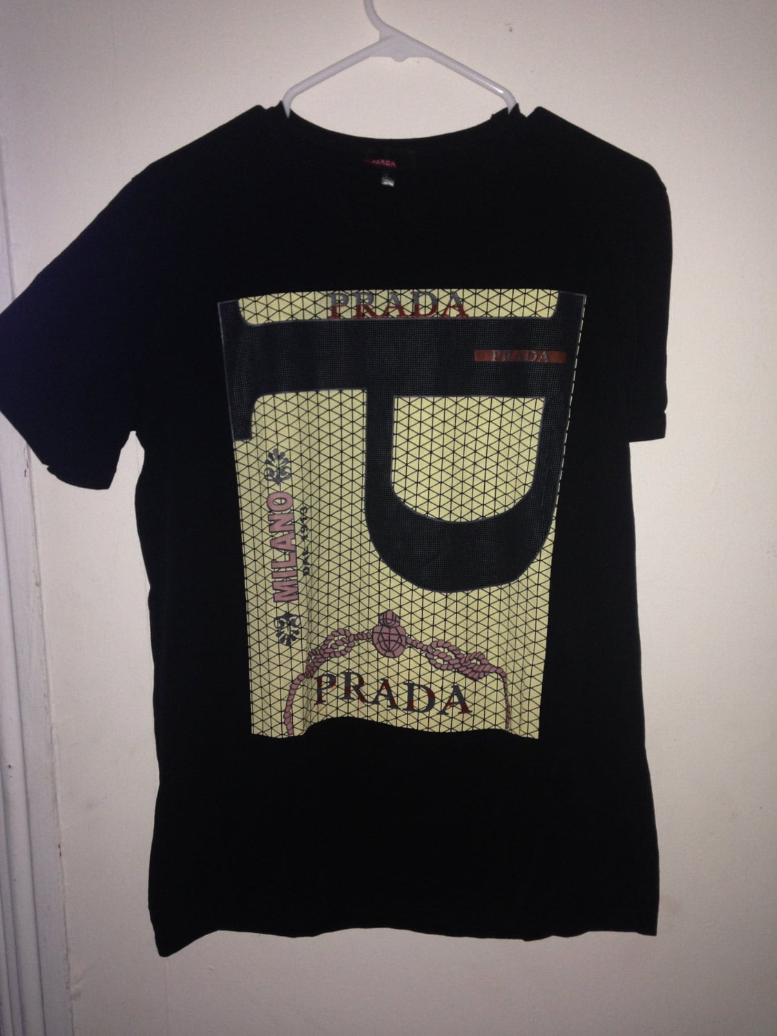 navy prada tshirt