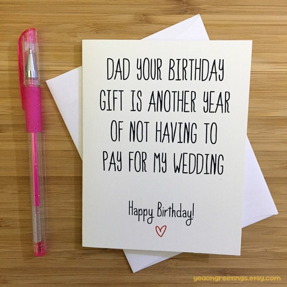 Happy Birthday Dad Card for Dad Funny Dad Card Gift for